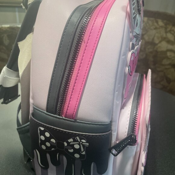 🖤🎀 NWT Loungefly Sanrio Kuromi & My Melody Cake Mini Backpack 🎀🖤 - Picture 4 of 10